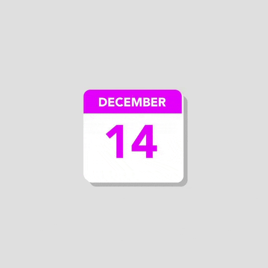 In this example, we upload an animated calendar, where the dates change by tearing off calendar pages. We pause the animation at frame 26, where the calendar clearly shows December 13. The selected frame appears in the tool's output window, making it easy to download as a separate PNG image. (Source: Pexels.)