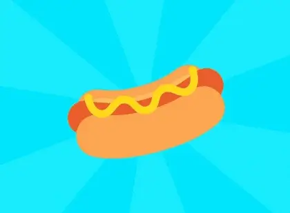 In this example, we get the last frame from a GIF that shows how hot dogs are made. The animation is played at its original speed of 100 milliseconds per frame. We view all the frames from the first to the last, and then specify the final frame number "24" in the options, which then gets saved as a WebP image. (Source: Pexels.)
