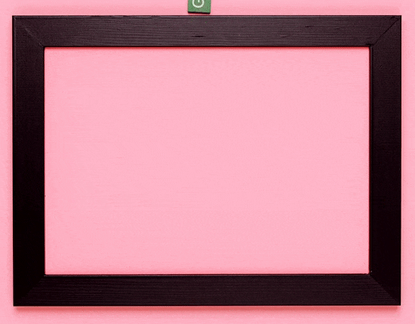 This example shows a GIF with the animated phrase "keep going" moving across a pink background with a black border. We don't really care about the background or borders, so we want to delete this part from the GIF. To do it, we use the interactive inline GIF player to manually set the offsets of non-important parts of the GIF. In this case, the dimensions of the non-important parts are 75px on the left, 77px on the right, 79px at the top, and 85px at the bottom. This configuration eliminates the outer areas and brings the animation's focus solely to the text. (Source: Pexels.)