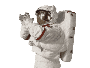 In this example, we remove the background color from a GIF animation of a happy clapping NASA astronaut. The astronaut is in deep space and the background color is dark blue. To delete the background, we enter the dark blue color as an RGB function rgb(34, 13, 95) and we enter the word "transparent" for the replacement color. This way, the dark blue color gets swapped with the transparent color in all 55 animation frames and we get a GIF with no background and the astronaut is in transparent weightlessness. (Source: NASA.)