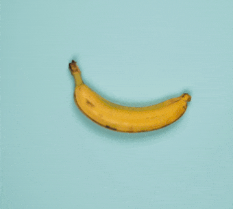 In this example, we use an animation of peeling a banana to demonstrate the smooth speed-up option. The original GIF video clip plays at the speed of 600ms per frame. With the smooth speed-up option turned on, we gradually increase the GIF framerate by 3x (300%). As a result, the first frame has the same original delay of 600ms, the second – 520ms, the third – 459ms, …, the last one – 200ms (3x faster), and the banana gets peeled quicker and quicker with every frame. (Source: Pexels.)