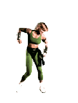 In this example, we print the low-level GIF frame details from a Mortal Kombat animation sprite of Sonya Blade's victory pose. The sprite has many transparent regions, so in all eight frames you'll see that "transparent" is  "true", as well as the transparency index and transparency color are set. We also display the main information about the GIF and all frame delays. (Source: Midway Games.)