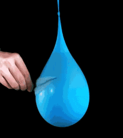 In this example, we reverse a slo-mo GIF of a popping water balloon. In the output, we get a new GIF animation that plays the original GIF backwards. The reversed GIF has the same speed as the input GIF but now shows a water balloon being created from a pop frame by frame. (Source: Giphy.)